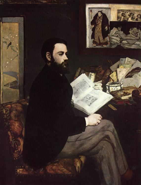 Edouard Manet Portrait of Emile Zola (mk09) oil painting picture